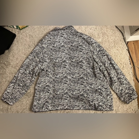 CALVIN KLEIN black white long sleeve blazer jacket 2x plus - Picture 5 of 5